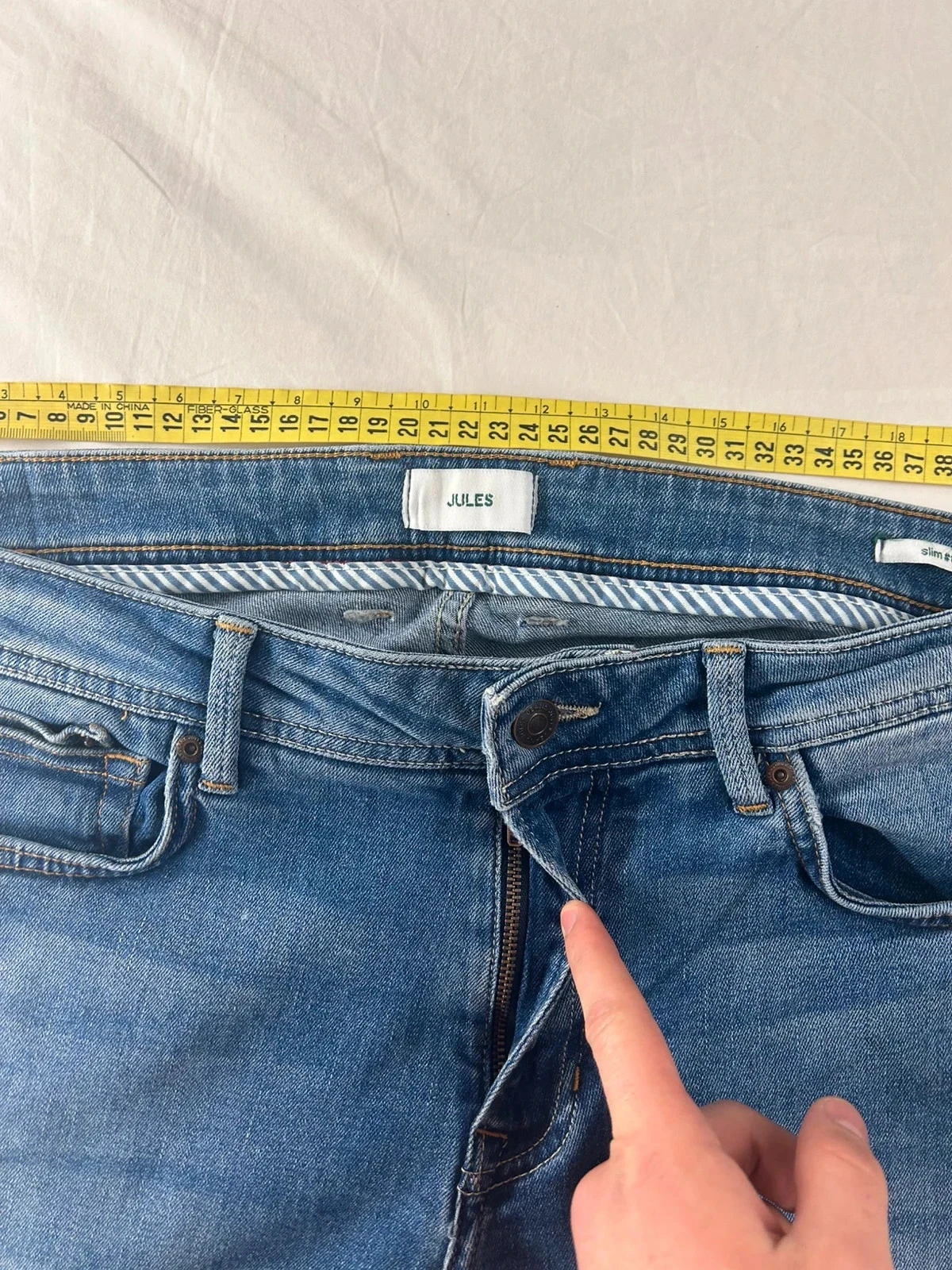 Jules slim fit navy blue vintage jeans – photo 7